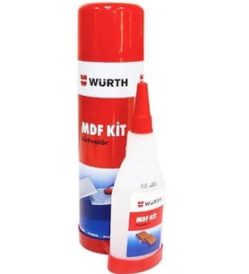 Würth Mdf Kit Aktivatör Hızlı Yapıştırıcı 100 ml+500 ml( 0892100444028 24 ) (Krem)