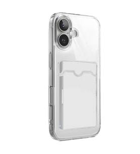 Apple İphone 17 Kart Şeffaf Silikon - Şeffaf