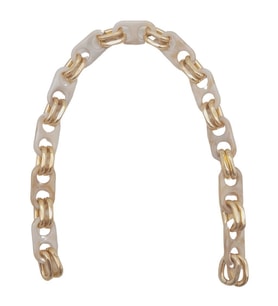 Angel Çanta Aksesuar Akrilik Zincir 42 cm Bej Renk Light Gold Metalli