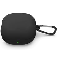 Samsung Galaxy Buds 2 için Kılıf Mat Silikon Siyah [Buds 2 ile Uyumlu Kılıf - Siyah]