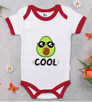 BK Kids Cool Tasarımlı Kırmızı Bebek Body Zıbın-1