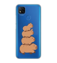 Xiaomi Redmi 9C / 10A Uyumlu Kapibara Tasarımlı Şeffaf Telefon Kılıfı