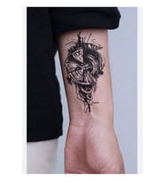Mini Boy Saat Modelli Geçici Dövme, Mini Tattoo, Erkek Geçici Dövme, Kol Dövmesi