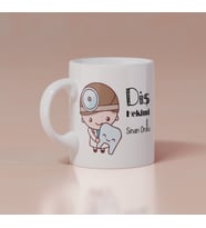 Diş Hekimi Baskılı Kupa Kişiye Özel