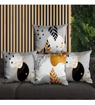 eJOYA Çiçek Tasarımlı 4'lü Yastık İçi Ve Kırlent Kılıfı 45cm 113831