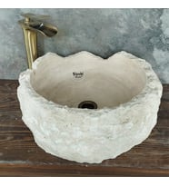 Traverten Özel Çalışma Çanak Lavabo