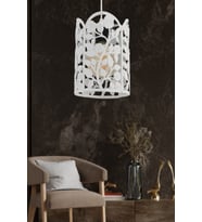 Beyaz 16 cm Modern Avize Sarkıt, Salon, Mutfak, Cafe Dekoratif Aydınlatma