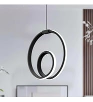 Orjin Siyah Tekli Sarkit Led Beyaz Işık Ultra Ledli Salon Mutfak Oda Hol Ledli Avize