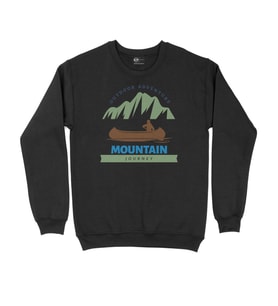 Mountain Journey Siyah Sweatshirt
