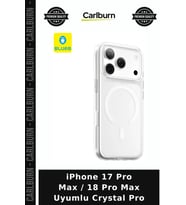 iPhone 17 Pro Max / 18 Pro Max Uyumlu Crystal Pro Mobil Aksesuar Şeffaf Kapak Cep Kılıfı
