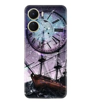 Vivo Y16 Kılıf Silikon Desen Özel Seri Time 1749