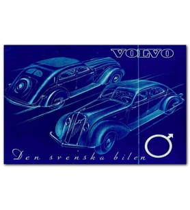 Cakatablo Volvo PV36 Carioca Modeli Çizim MDF Tablo