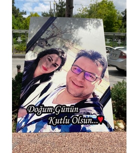 KİŞİYE ÖZEL HAZIRLANAN UV BASKILI YAZILI TABLO