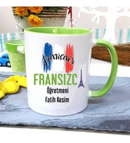 Fransızca Öğretmenine Özel Öğretmenler Günü Hediyesi Kişiye Özel Kupa Bardak