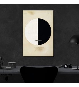 Tekli Dikey Kanvas Tablo Ünlü Eserler Hilma Af Klint Buddhas Standpoint