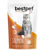 Kısırlaştırılmış Kediler İçin Somon Balıklı Kuru Mama, 1 kg