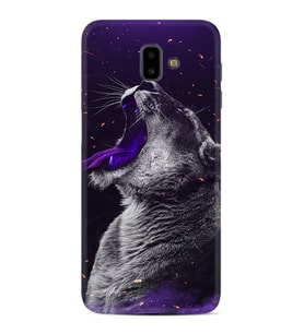 Samsung J6 Plus J7 Prime J7 Pro M20 Kılıf Desenli Silikon Purple Leopar 1750