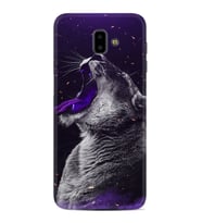 Samsung J6 Plus J7 Prime J7 Pro M20 Kılıf Desenli Silikon Purple Leopar 1750