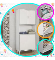 Modilayn Kirli Çamaşır Dolabı Banyo Kirli Çamaşır Sepeti
