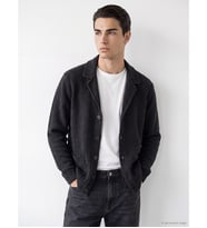 LC WAIKIKI Antrasit Regular Fit Ceket Yaka Erkek Triko Hırka