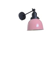 Dylight Retro Metal Dekoratif Rustik Pembe Mafsallı Duvar Aplik