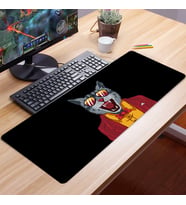 FİTGAME 70x30 Cm Xl Pskopat Kedi 3mm Kaymaz Kauçuk Taban Oyuncu Gaming Mouse Pad