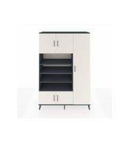 Hyperion Dolap 11 Raflı 5 Kapaklı 132x44x195 Antrasit-Aytaşı/Antrasit