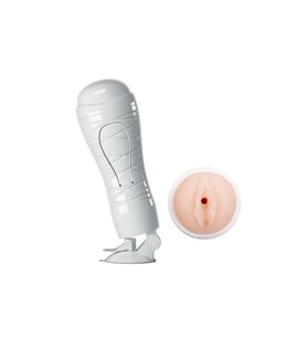 USB Şarjlı 12 Titreşimli Realistik Suni Vajina Erkek Mastürbatör