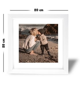 Beyaz Fotoğraf Çerçeve  3 Adet 20x20 cm