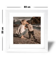 Beyaz Fotoğraf Çerçeve  3 Adet 20x20 cm