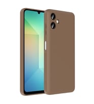 Samsung Galaxy A06 Kılıf İçerisinden Kartlık Hazneli Vitra Kapak (KAHVE)