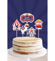 Lunapark Temalı * Pasta Süsü Seti