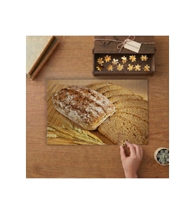 Buğday Ekmeği - Geleneksel Lezzetler Tasarımı 240 parça Ahşap Puzzle Ahşap Kutuda MP01656