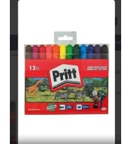 PRİTT 12 RENK JUMBO YIKANABİLİR KEÇELİ KALEM