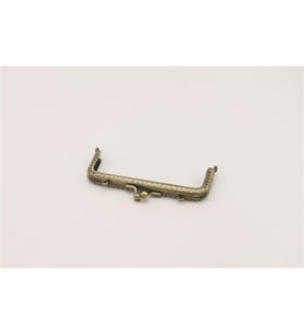 Çanta Klips Kare - 12 cm Bronz