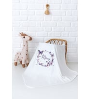 Pia Baby Premium %100 Pamuk Çift Kat Penye Bebek Battaniyesi 80x80 cm 5090-11 (Krem)