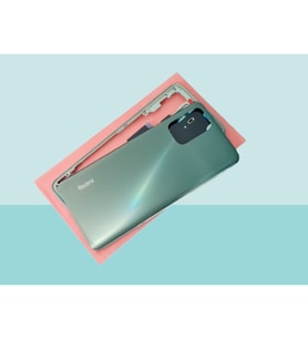 Tkgz - Xiaomi Redmi NOTE 10 (4G) FULL KASA Arka Kapak Batarya Kapağı YEŞİL