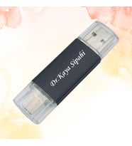 KİŞİYE ÖZEL İSİM BASKILI PLASTİK KUTULU TYPE-C OTG BELLEK 3.0 32GB (Siyah)