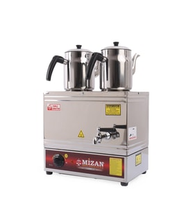 Mizan MC216 Çift Demlik Çay Kazanı 20 LT + DEMLİK