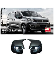 Peugeot Partner Batman Yarasa Ayna Kapağı Piona Black ABS 2019 2020 2021 2022 2023 2024 2025