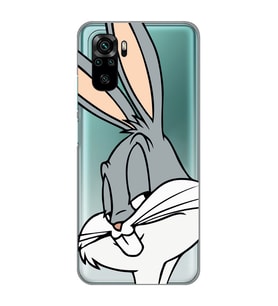 Redmi Note 10/Note 10S Uyumlu Bugs Bunny Desenli Şeffaf Telefon Kılıfı