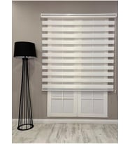 Zebra Stor Güneşlik Perde, Beyaz, 100 x 200