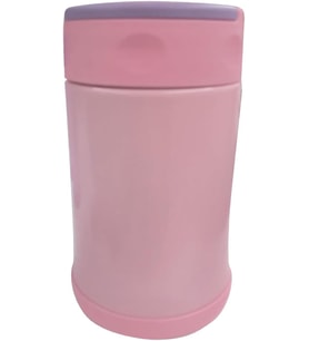 Çelik İçli Termos 500 Ml Çelik Kaşık İle Pembe-Mor