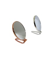 OVAL GOLD - GÜMÜŞ PLS.ÇERÇEVE MAKYAJ AYNASI ÇİFT YÖNLÜ (5680)