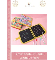 #Defter Çocuk Eğitici Silinebilir Tekrar Kullanılabilir Seti Temizlenebilir Renkli Çizim Defter