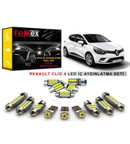 Renault Clio 4 LED İç Aydınlatma Ampul Seti FEMEX Parlak Beyaz