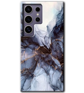 Galaxy S24 Ultra Kılıf HD Desen Baskılı Kılıf - Otantik Mermer