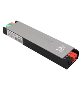 PowerMaster PM-26845 12/24/36/48 Volt 9 Amper 300 Watt Metal Kasa Kademeli Adaptör Voltaj Göstergeli 218x51x27mm