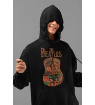 The Beatles Müzik Grubu Baskılı Unisex Oversize Hoodie
