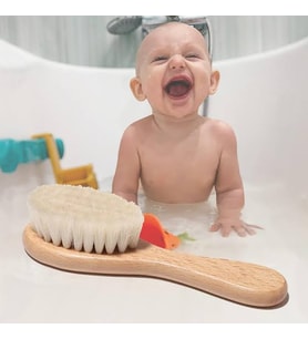 Keçi Kılı Organik Bebek Banyo Tarağı (Çok Renkli)